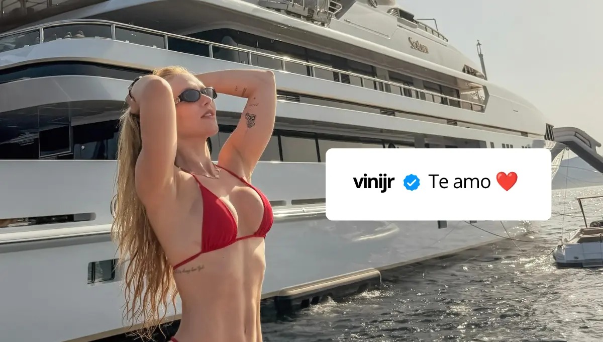 Vini Jr. comentou “te amo” em publicação de Virginia Fonseca no Instagram