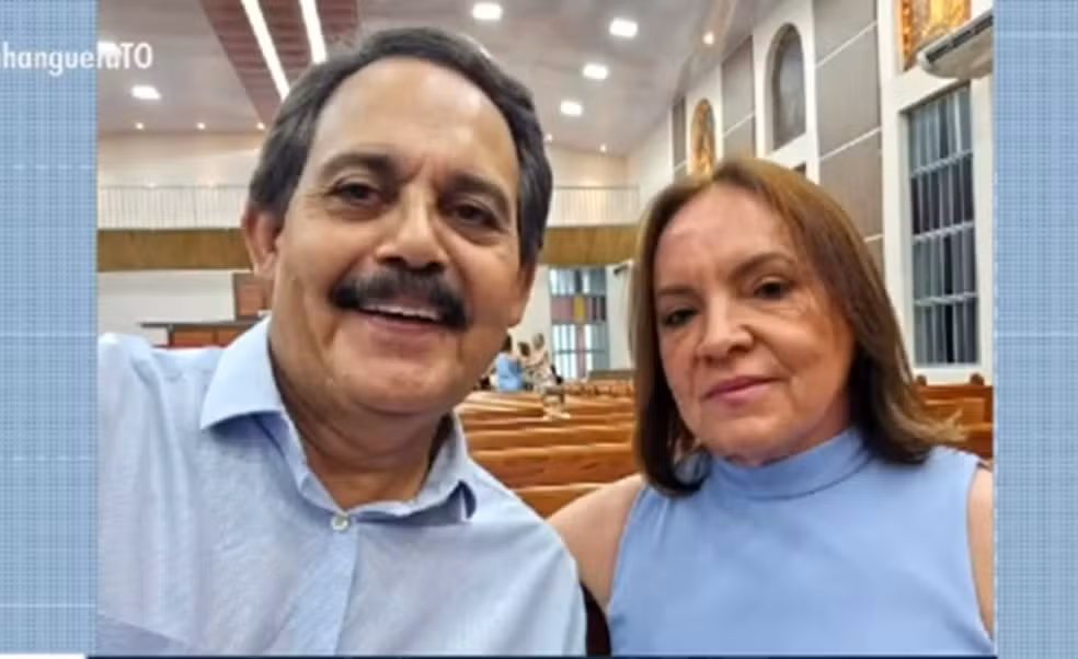 Casal morreu em acidente aéreo em Palmas — Foto: Reprodução/TV Anhanguera