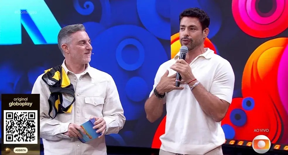 Cauã Reymond citou bets ao vivo no Domingão com Huck ao falar da série Jogada de Risco