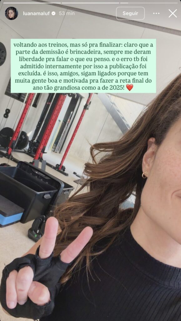 Jornalista disse temer sofrer represália após o desabafo