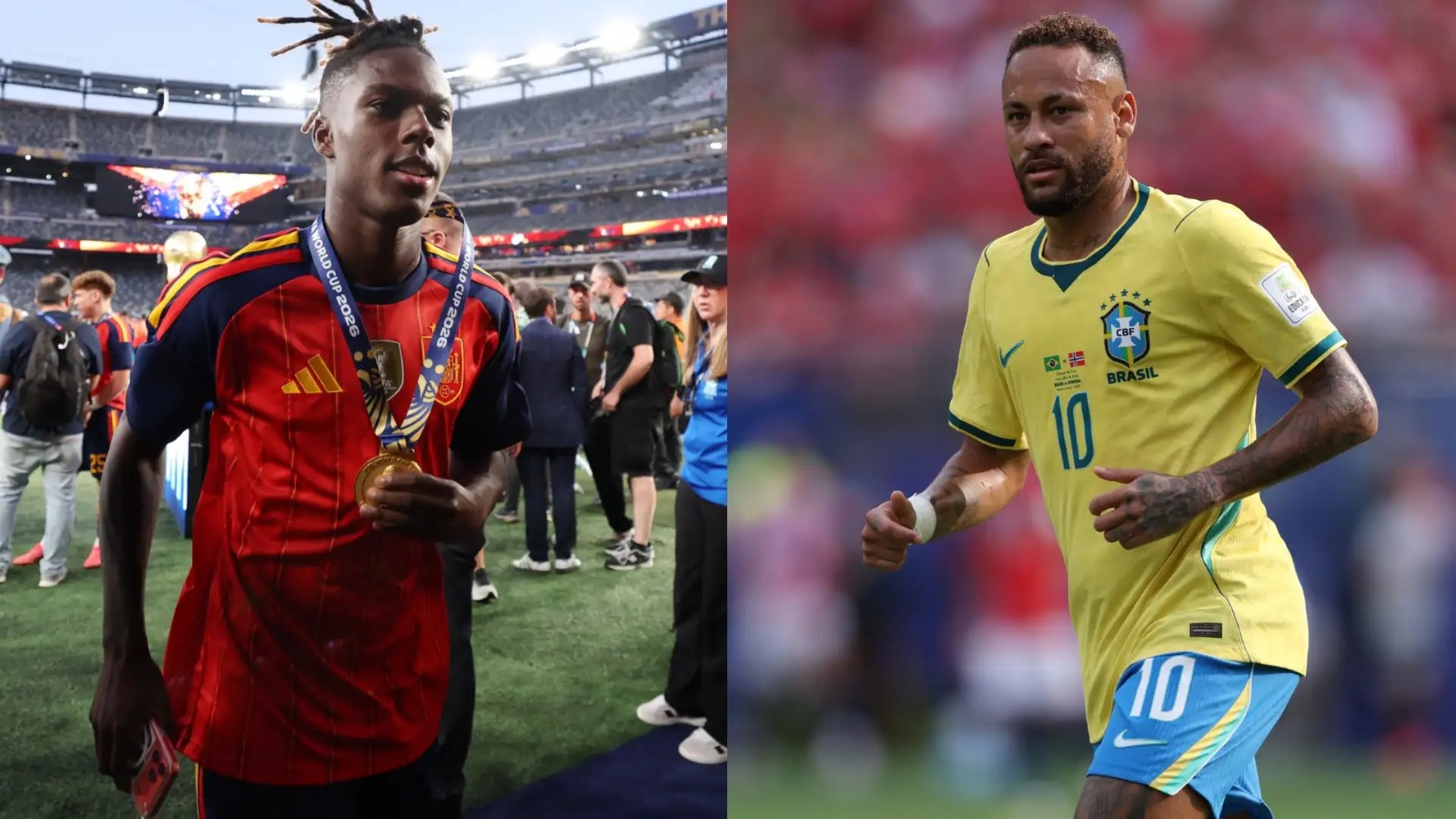 Nico Williams declarou que Neymar é seu ídolo e dedicou a conquista ao brasileiro