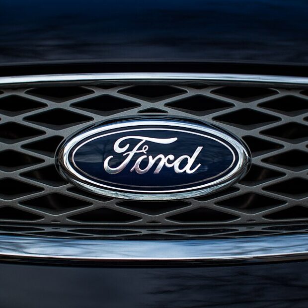 ford badge on a car