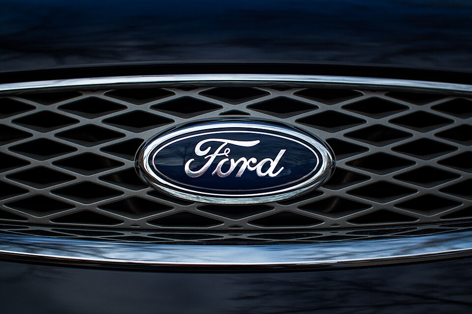 ford badge on a car