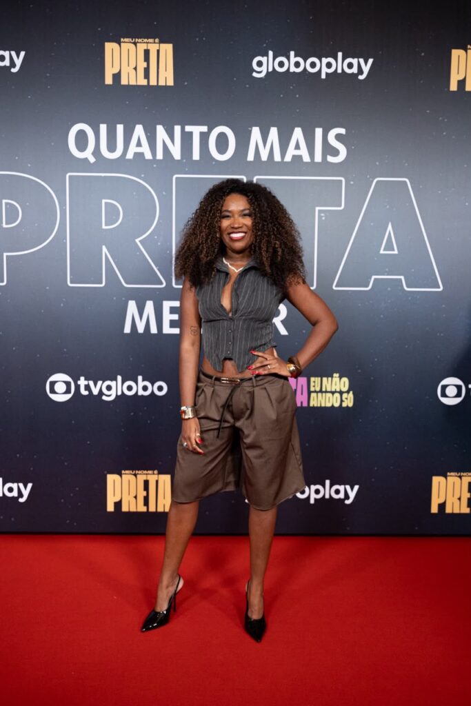 Leidy Elin marcou presença no lançamento de "Quanto Mais Preta, Melhor", projeto especial da Globo que homenageia a trajetória e o legado de Preta Gil, em uma noite marcada por emoção no Teatro do Copacabana Palace.