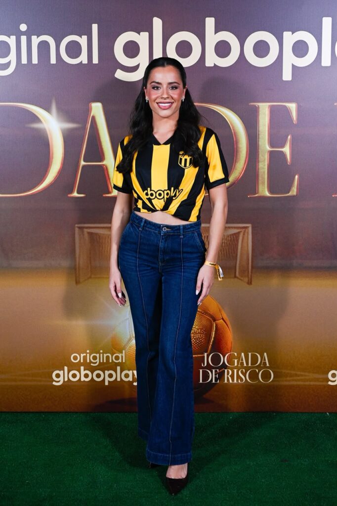 ‘Jogada de Risco’ reúne elenco e criadores em São Paulo para noite inspirada nos bastidores do futebol Mar Casas Globo/ Bob Paulino