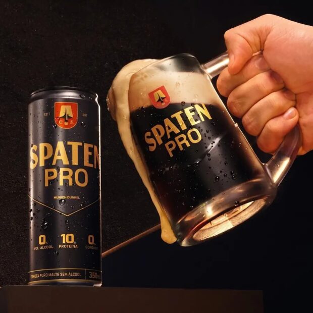 Spaten Pro será a primeira cerveja com whey protein e colágeno do portfólio global da AB InBev