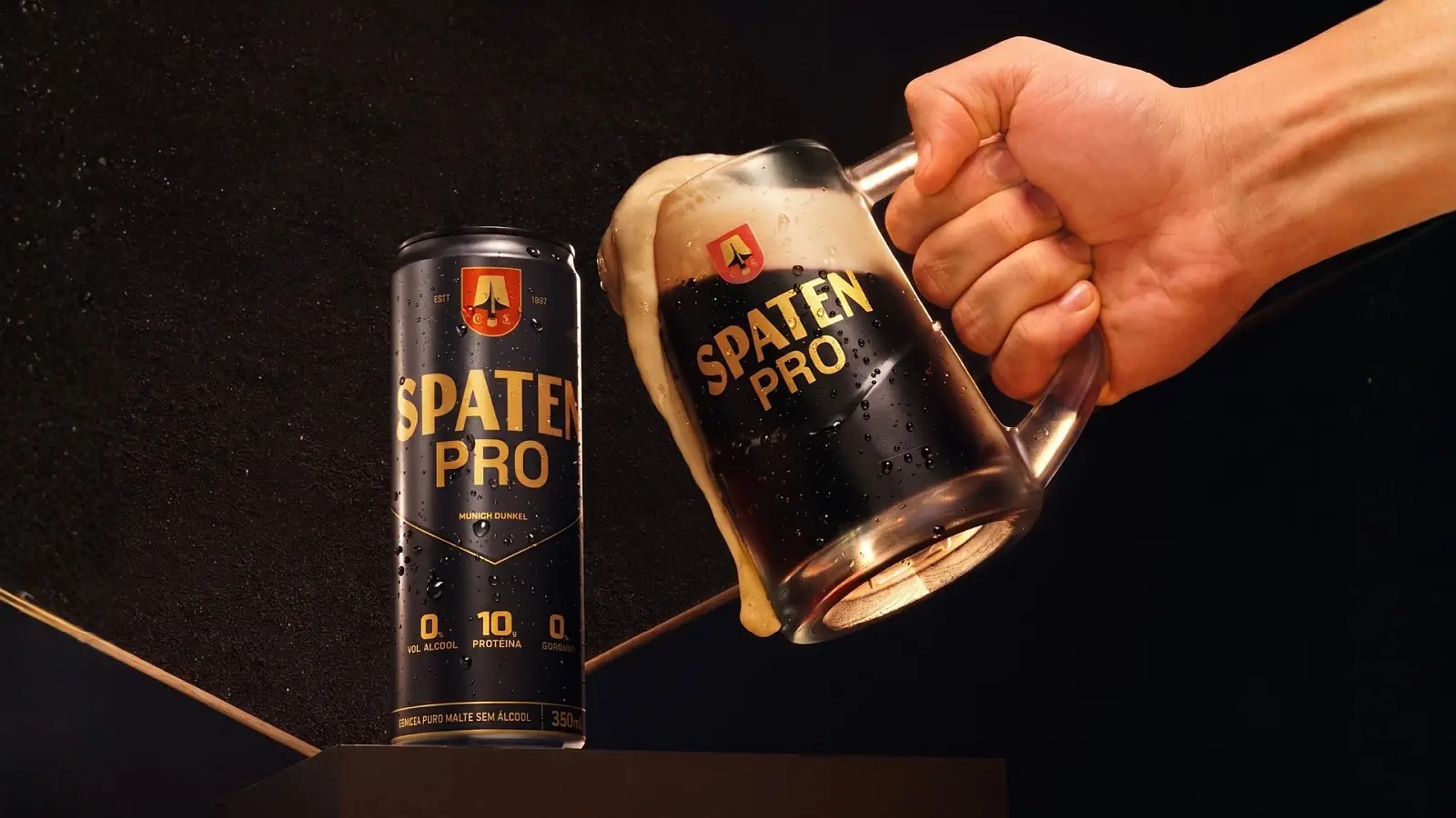 Spaten Pro será a primeira cerveja com whey protein e colágeno do portfólio global da AB InBev