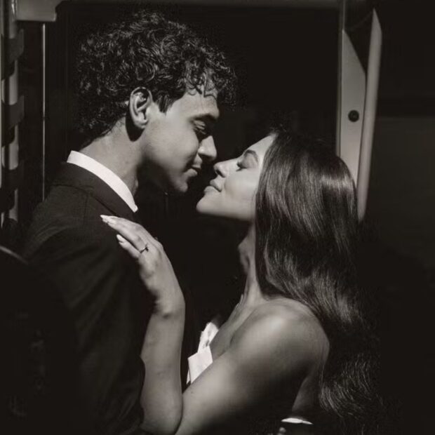 Victor Alexandre e Jarline Maria escolheram uma academia para o ensaio pré-wedding antes do casamento em agosto. — Foto: Divulgação/ Yago Mesquita