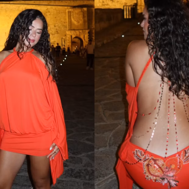 Maisa marcou presença no setor VIP da Pacha, em Ibiza, ao lado de Anitta.