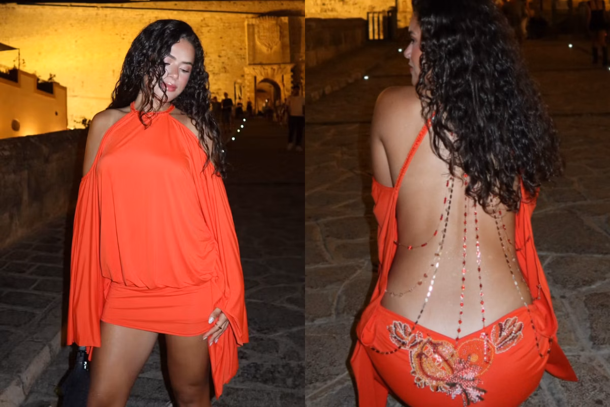 Maisa marcou presença no setor VIP da Pacha, em Ibiza, ao lado de Anitta.