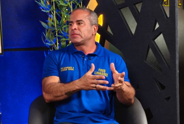 Fred Linhares no JBr Entrevista/ Foto: Rodrigo Lima