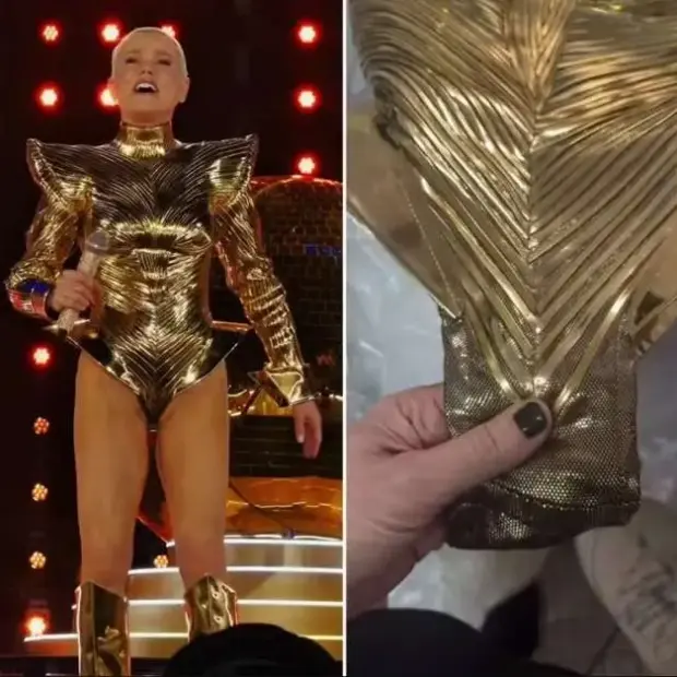 Michelly X usou uma fita métrica para rebater as críticas ao figurino de Xuxa e mostrou a largura da cava da peça.