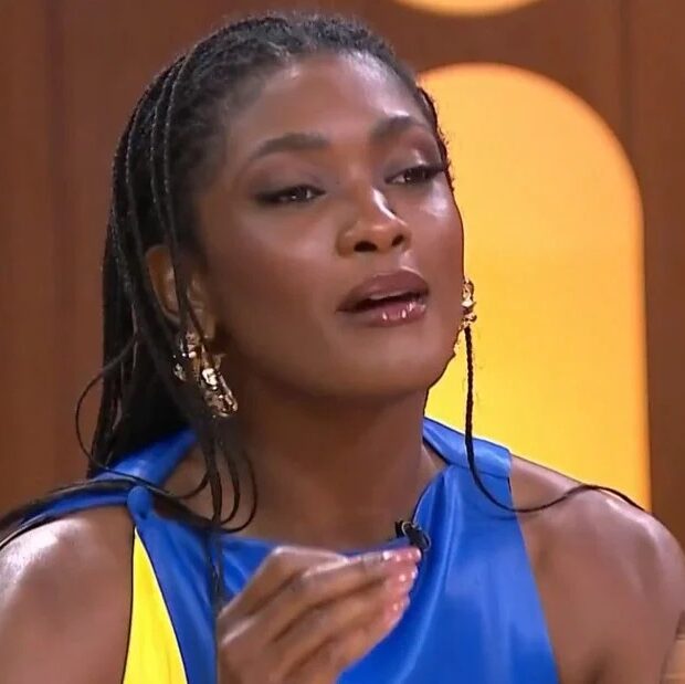 Erika Januza falou sobre o fim do namoro com Arlindinho durante o “Saia Justa”