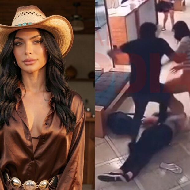 Aline Mineiro afirmou que ela e a mãe foram alvo de ofensas antes da confusão