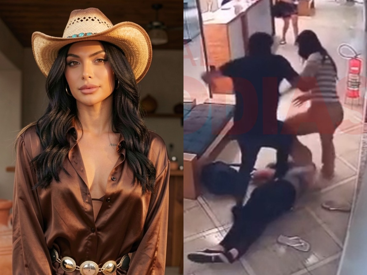 Aline Mineiro afirmou que ela e a mãe foram alvo de ofensas antes da confusão