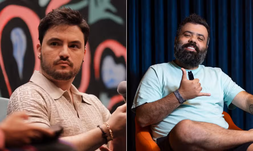 Felipe Neto pede indenização e exclusão de conteúdo em ação contra Igor 3K, apresentador do Flow Podcast.