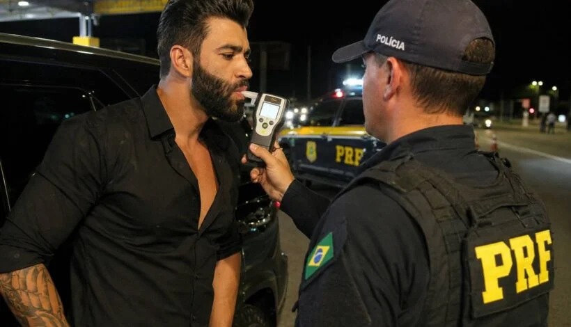 O vídeo da abordagem de Gusttavo Lima divertiu a internet depois que um agente demorou a reconhecer o cantor.
