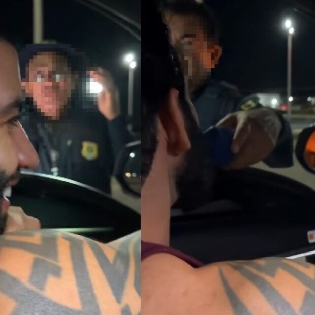 Gusttavo Lima foi parado em uma blitz da PRF, fez o teste do bafômetro e ainda virou alvo de uma pergunta inusitada de um policial.