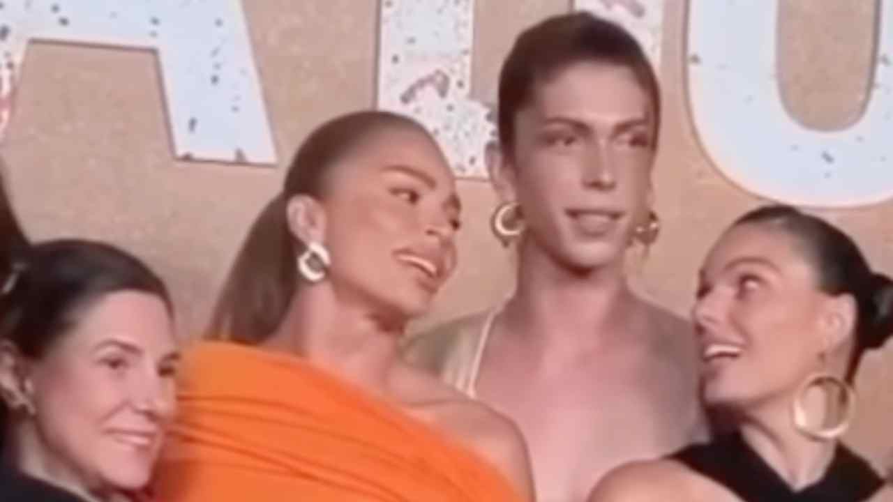 Grazi Massafera e Isis Valverde se encontraram na pré-estreia de Corrida dos Bichos
