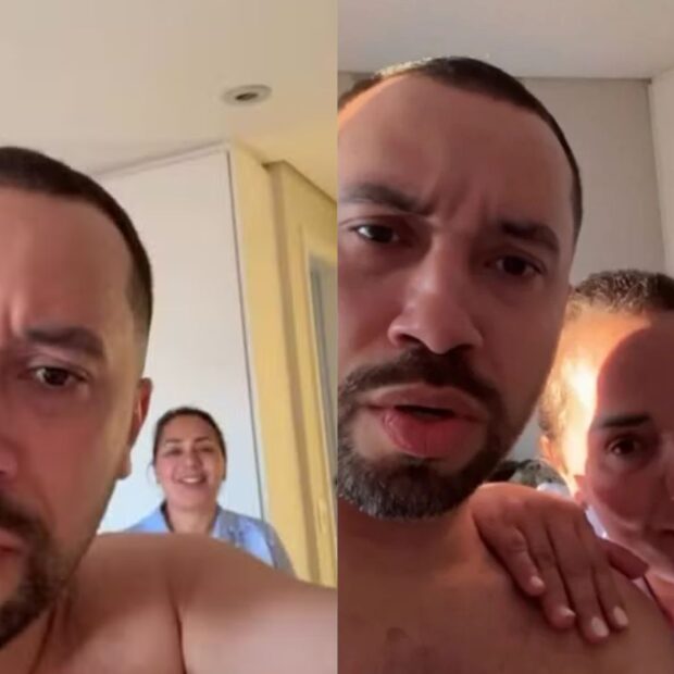 Gil do Vigor desabafou após a mãe, Jacira Santana, relatar um constrangimento durante uma compra em um mercado.