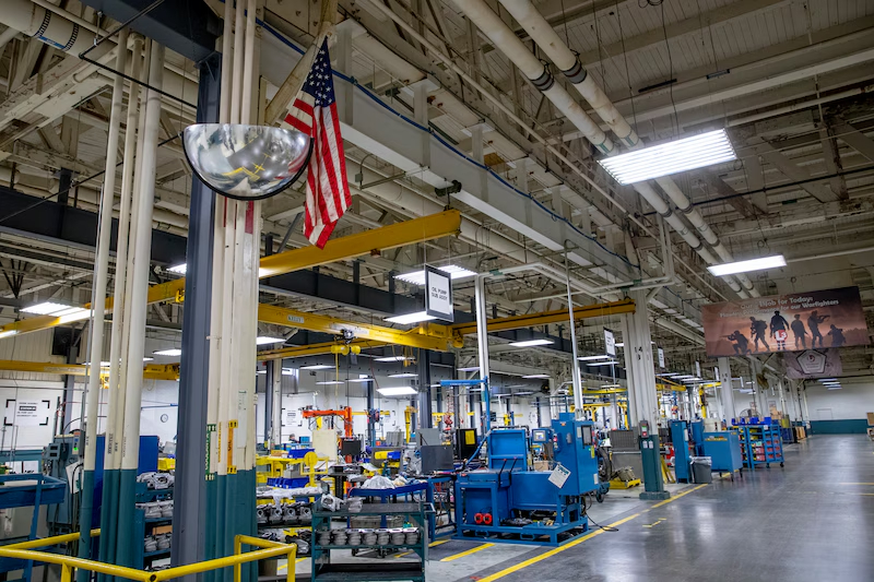 atividade industrial eua