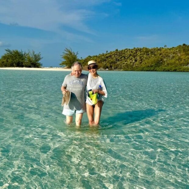 Michelle Yeoh e Jean Todt celebraram o terceiro aniversário de casamento durante férias nas Bahamas