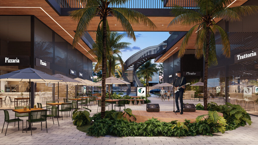 Além do primeiro cinema da cidade, o Garden Open Mall aposta em gastronomia, lazer e operação com energia fotovoltaica.
Créditos: Divulgação/J.A. Russi