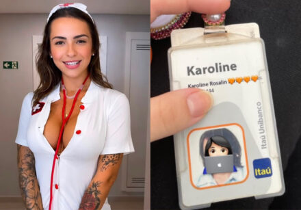 Karol Rosalin respondeu à crítica de uma enfermeira e pediu desculpas após publicar uma fantasia sensual nas redes sociais.