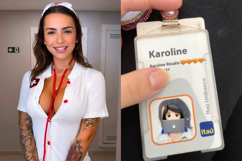 Karol Rosalin respondeu à crítica de uma enfermeira e pediu desculpas após publicar uma fantasia sensual nas redes sociais.