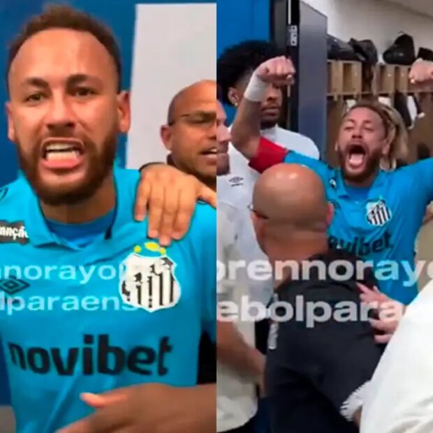 Neymar provocou dirigentes e torcedores do Remo após a classificação do Santos no Mangueirão