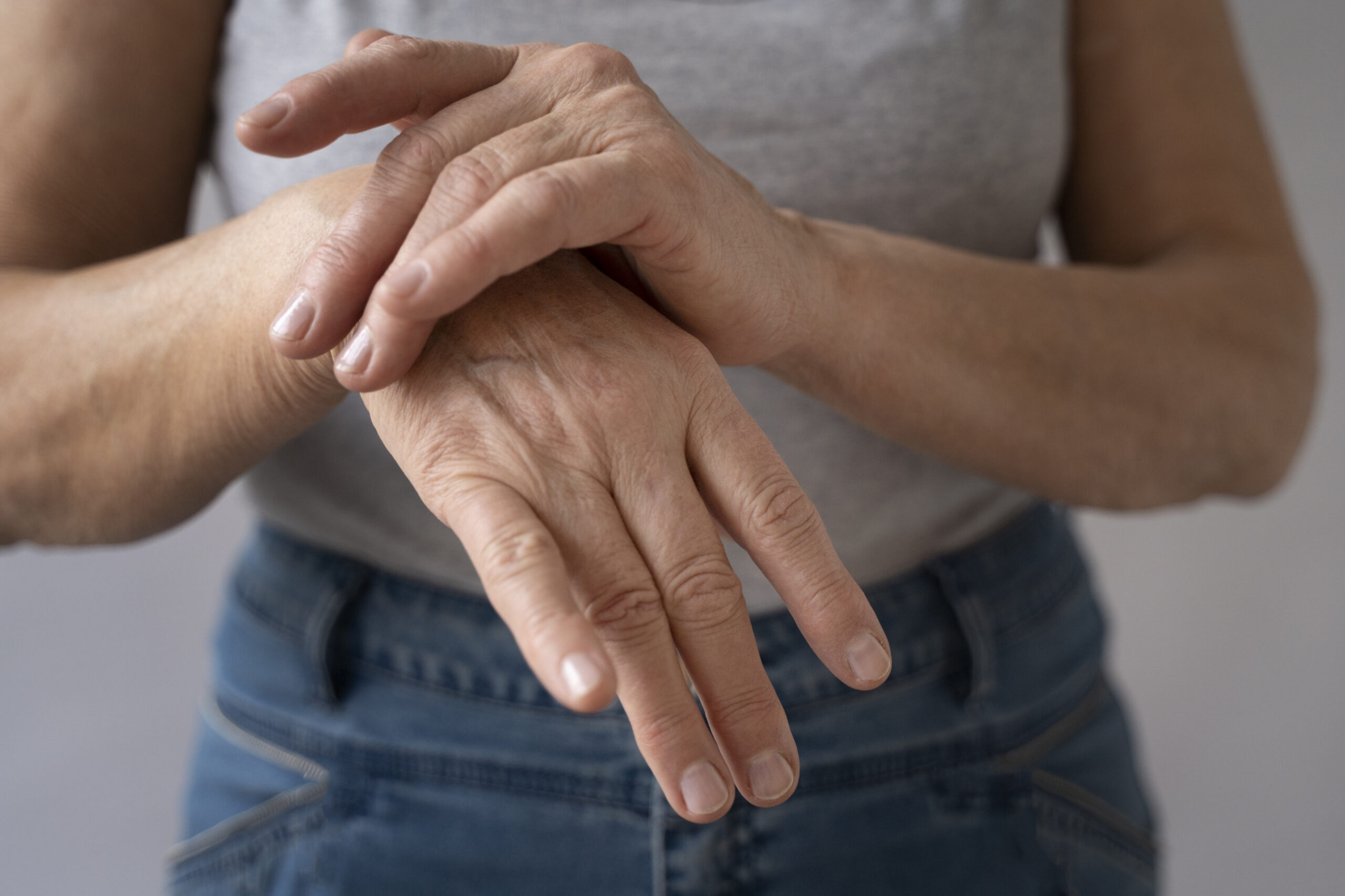 elegant hands old woman