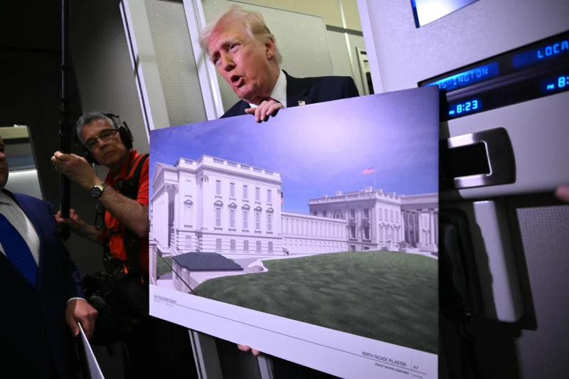 trump salao de baile casa branca