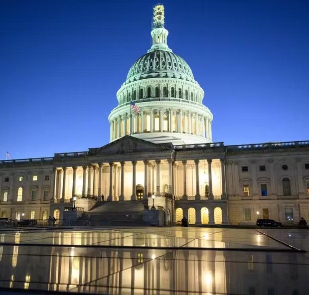 109136108 files the us capitol is seen at dusk in washington dc on october 12 2023 the republica