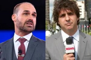 Eduardo Bolsonaro rebateu Guga Chacra após comentário sobre vacinas e Green Card