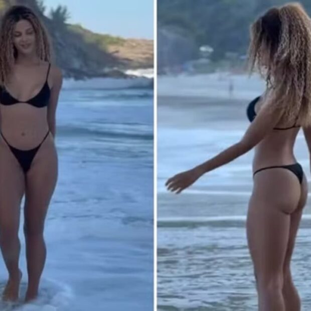 Gabriela Loran rebateu acusação de Photoshop em vídeo de biquíni