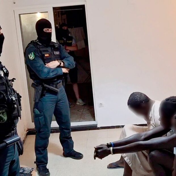 spain police trafficking migrants children