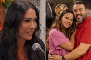 Gracyanne Barbosa brincou sobre a possibilidade de dividir cena com Belo e Viviane Araújo