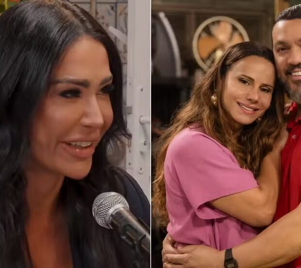 Gracyanne Barbosa brincou sobre a possibilidade de dividir cena com Belo e Viviane Araújo