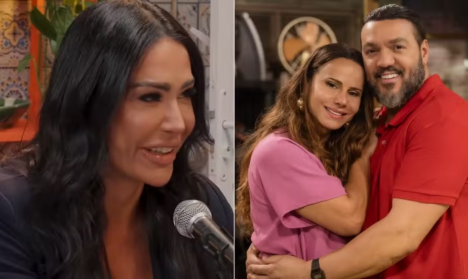 Gracyanne Barbosa brincou sobre a possibilidade de dividir cena com Belo e Viviane Araújo