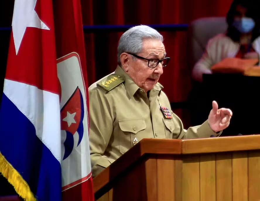 92491258 picture released by cuban news agency acn of cuban first secretary of the communist party r
