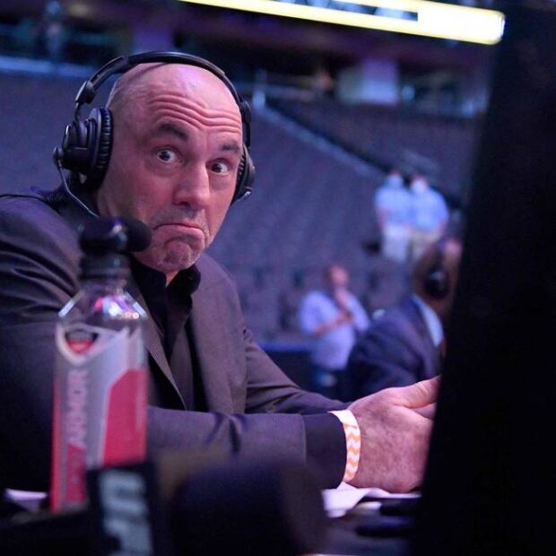 97335152 files in this file photo taken on may 9 2020 joe rogan reacts during ufc 249 at vystar