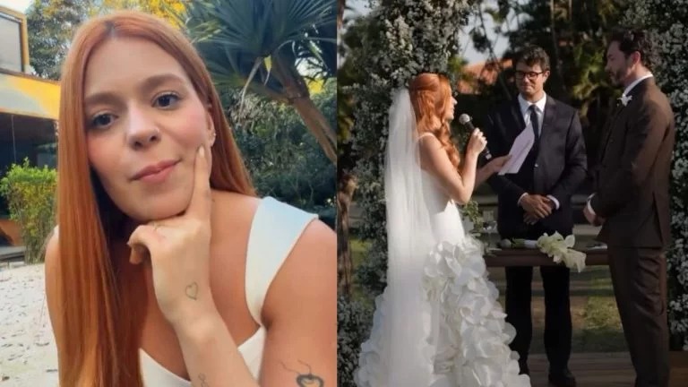  Influenciadora disse que uma banda famosa cancelou a apresentação 15 dias antes da cerimônia
