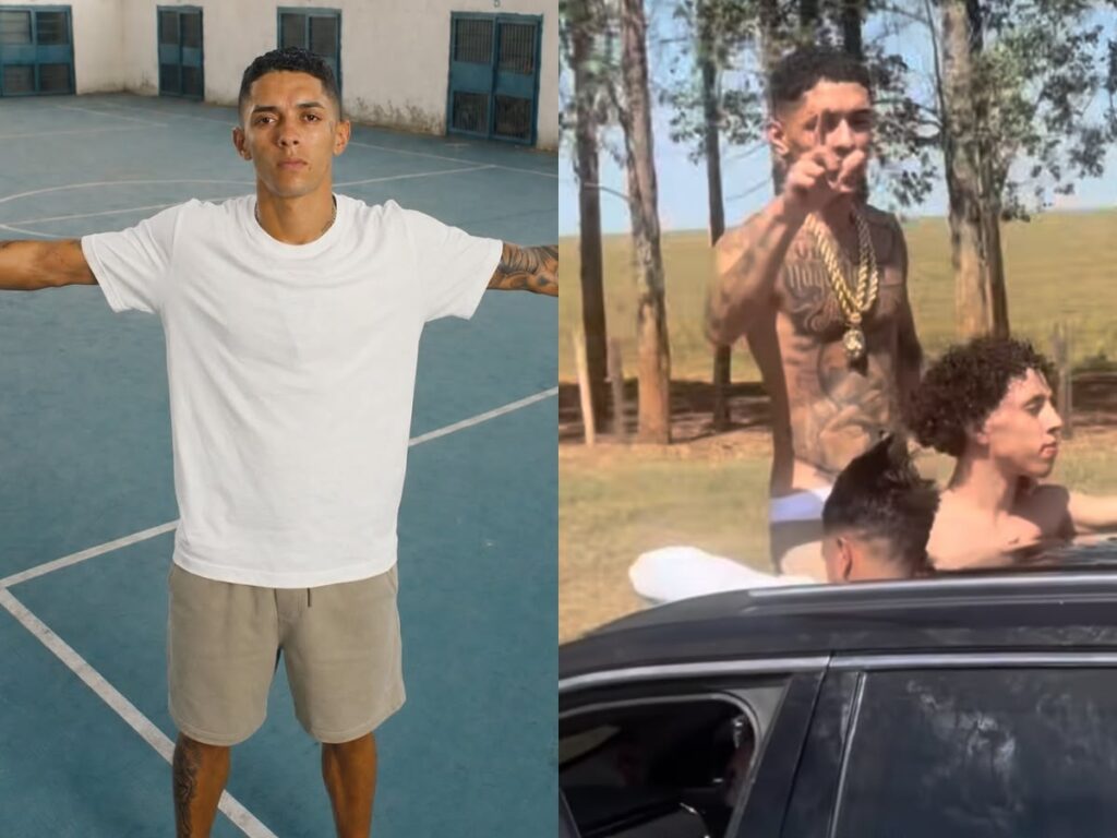 Influenciador comemorou a liberdade em carro com amigos, música alta e teto solar