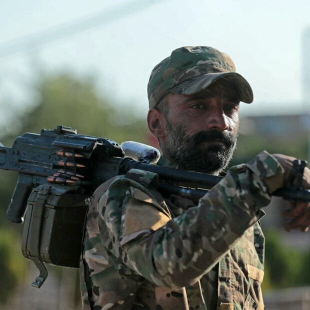 syria military parade kurds