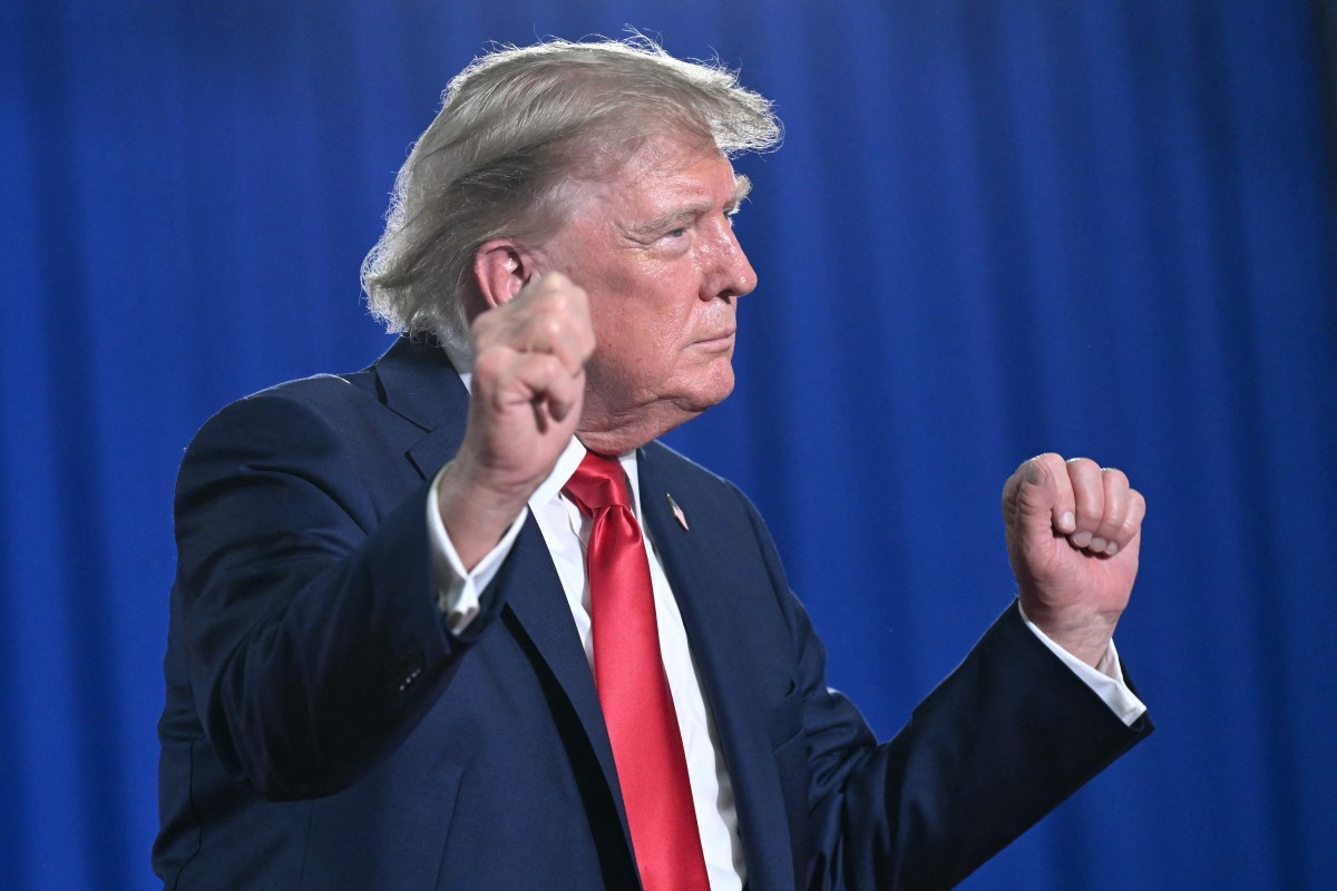 us president donald trump speaks during a campaign rally for us senator darline graham