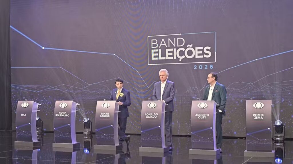 Ronaldo Caiado, Renan Santos e Augusto Cury foram os candidatos presentes no encontro