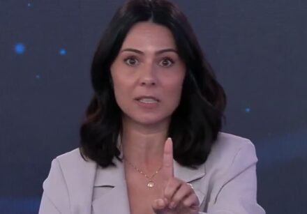 Paula Valdez criticou a ausência de Lula, Flávio Bolsonaro e Romeu Zema no debate da Band