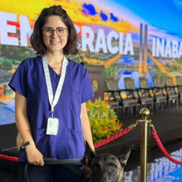 veterinária atacada por cão do senado