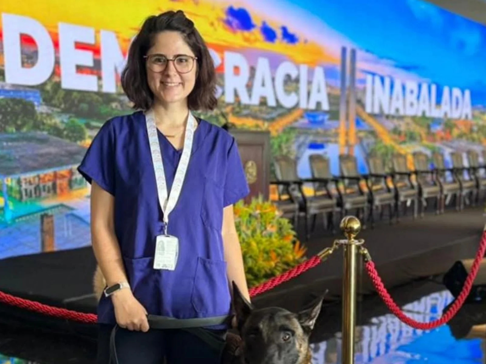 veterinária atacada por cão do senado