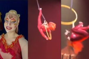 Mariia Konfektova processa o Cirque du Soleil após queda durante espetáculo nos Estados Unidos